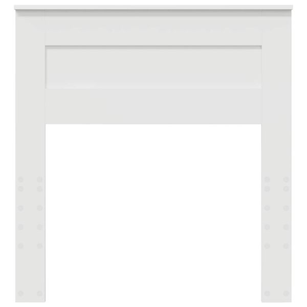 vidaXL T&ecirc;te de lit Blanc 100 cm Bois d'ing&eacute;nierie