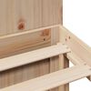 vidaXL Lit bibliothèque sans matelas 200x200 cm bois massif de pin