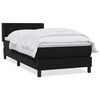 vidaXL Sommier &agrave; lattes de lit avec matelas noir 80x210 cm velours