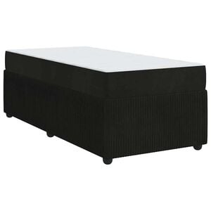 vidaXL Cadre de lit avec matelas avec matelas Noir 80 x 200 cm Velours