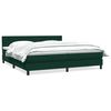 vidaXL Sommier &agrave; lattes de lit et matelas vert fonc&eacute; 200x210cm velours