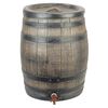 Nature Baril d'eau de pluie avec aspect de bois 120L 50,5x66 cm Marron