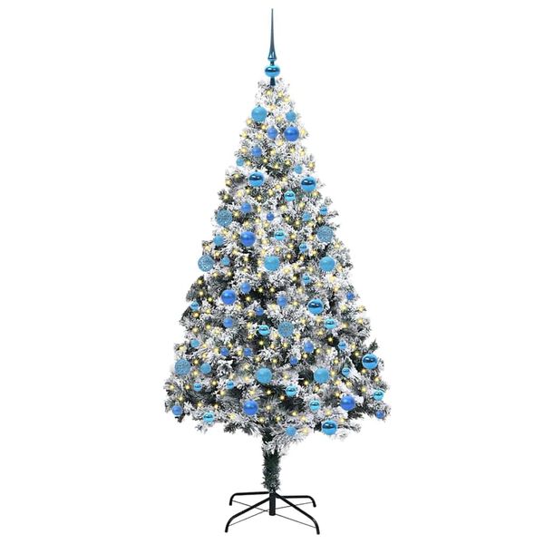 vidaXL Sapin de Noël artificiel Vert 180 cm PVC, Acier et Plastique