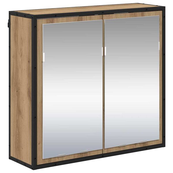 vidaXL &Eacute;tag&egrave;re Murale avec &eacute;tag&egrave;re Ch&ecirc;ne artisanal 65 x 20 x 60 cm