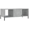 vidaXL Table basse gris b&eacute;ton 102x50x40 cm bois d'ing&eacute;nierie