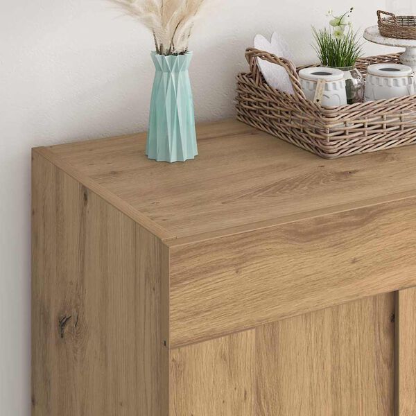 vidaXL Buffet Ch&ecirc;ne artisanal 69,5 x 34 x 90 cm Bois d'ing&eacute;nierie