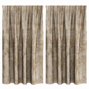vidaXL Rideaux en velours 2 pcs Champagne 140 x 140 cm Velours