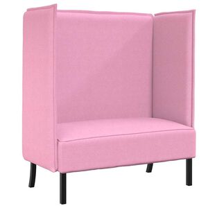 vidaXL Canap&eacute; &agrave; Haut Dossier 101cm Rose tissu