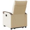 vidaXL Fauteuil inclinable Cr&egrave;me Tissu