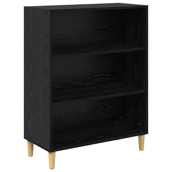 vidaXL Buffet Ch&ecirc;ne noir 69,5 x 32,5 x 90 cm Bois d'ing&eacute;nierie