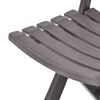 vidaXL Chaises de jardin pliables lot de 2 Plastique Mocha