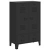 vidaXL Garde-robe m&eacute;tal de style industriel 67x35x107 cm noir
