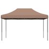 vidaXL Tente de r&eacute;ception pliable escamotable marron 440x292x315 cm