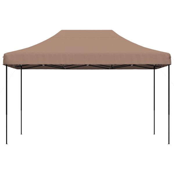 vidaXL Tente de r&eacute;ception pliable escamotable marron 440x292x315 cm