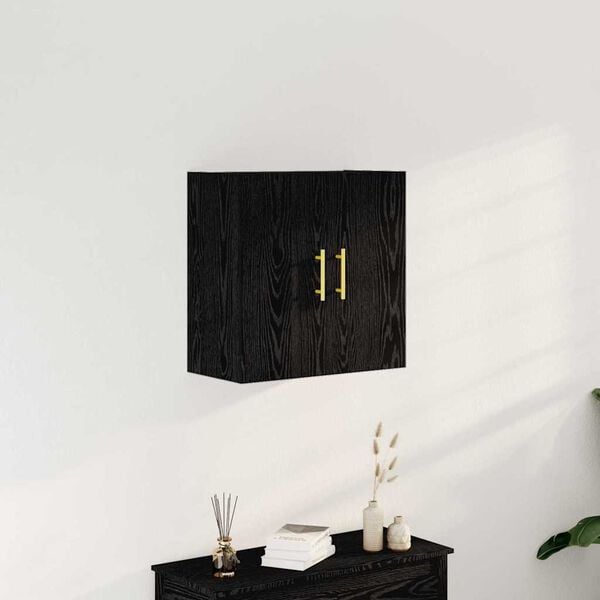 vidaXL Meuble mural Chêne noir 60 x 31 x 70 cm Bois d'ingénierie