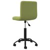 vidaXL Chaise pivotante de salle &agrave; manger Vert clair Velours