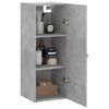 vidaXL Armoire murale gris b&eacute;ton 34,5x34x90 cm