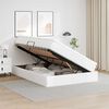 vidaXL Lit avec rangement et matelas Blanc 140 x 190 cm Simili cuir