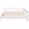vidaXL Lit biblioth&egrave;que sans matelas blanc 180x200 cm bois pin massif