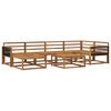 vidaXL Ensemble de canap&eacute;s d'ext&eacute;rieur 7 pcs Naturel