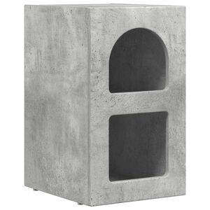 vidaXL Table de chevet ELST Gris b&eacute;ton 29,5 x 33,5 x 50 cm