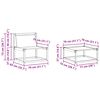 vidaXL Ensemble de canap&eacute;s d'ext&eacute;rieur 4 pcs Naturel et Beige