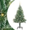 vidaXL Arbre de No&euml;l artificiel floconn&eacute; de neige avec lumi&egrave;re LED