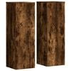 vidaXL Supports pour plantes 2 pcs ch&ecirc;ne fum&eacute; bois d'ing&eacute;nierie