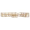 vidaXL Ensemble de canap&eacute;s d'ext&eacute;rieur 8 pc Blanc