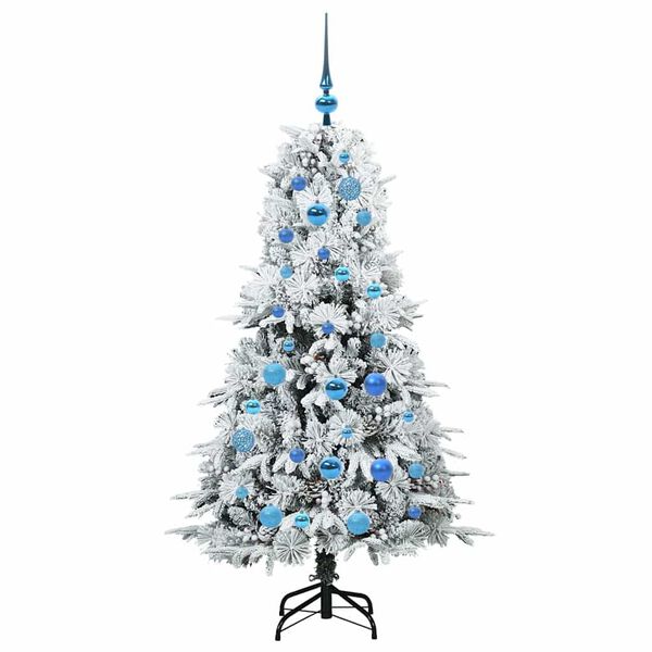 vidaXL Sapin de No&euml;l Artificiel &agrave; Branches Articul&eacute;es Blanc 150 cm