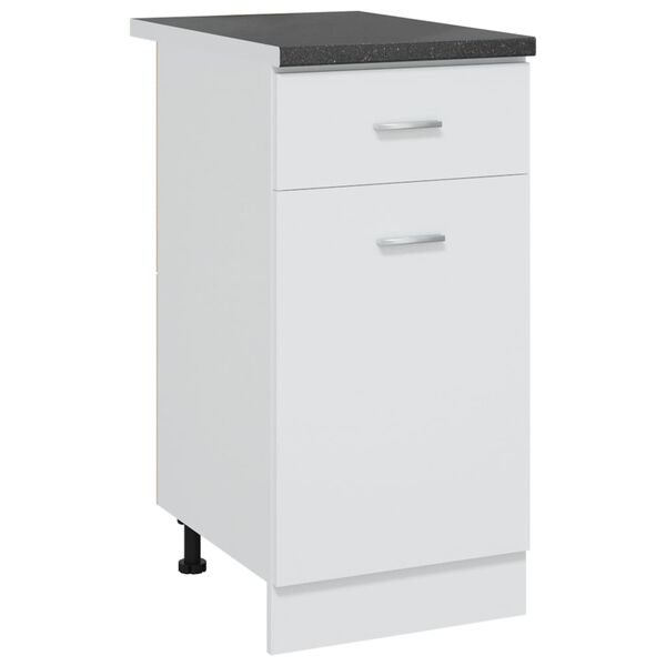 vidaXL Comptoir de cuisine Noir avec texture 40x60x2,8 cm Agglom&eacute;r&eacute;