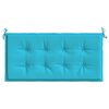 vidaXL Coussin de banc de jardin Turquoise 100 x 50 x 4 cm