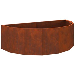 vidaXL Jardini&egrave;re Rouill&eacute; 120 x 60 x 35 cm Acier patin&eacute;