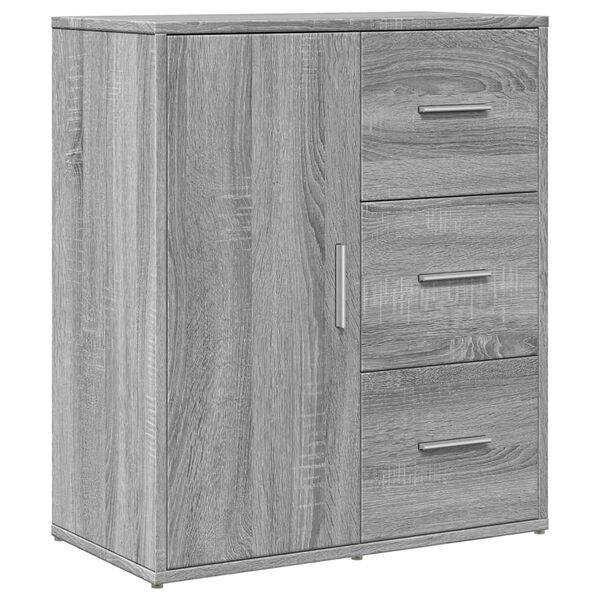vidaXL Buffet sonoma gris 60x31x70 cm bois d'ing&eacute;nierie