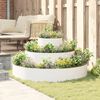 vidaXL Cache-pot de jardin Blanc 120 x 120 x 20 cm