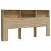 vidaXL Armoire de t&ecirc;te de lit ch&ecirc;ne sonoma 200x19x103,5 cm