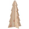 vidaXL Arbre de No&euml;l en bois pour d&eacute;coration 69,5cm bois massif de pin