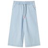 vidaXL Pantalons pour enfants bleu denim doux 116