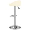 vidaXL Tabouret de bar Cr&egrave;me Similicuir