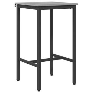 vidaXL Table de bar 52 x 52 x 110 cm Bois d'ing&eacute;nierie Sonoma gris