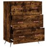 vidaXL Commode ch&ecirc;ne fum&eacute; 69,5 x 34 x 90 cm bois d'ing&eacute;nierie