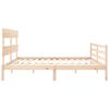 vidaXL Cadre de lit sans matelas 200x200 cm bois massif