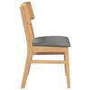 vidaXL Chaises à manger coussins 2 pcs bois massif caoutchouc