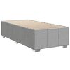 vidaXL Sommier &agrave; lattes de lit avec matelas gris clair 80x200 cm tissu