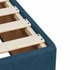 vidaXL Sommier &agrave; lattes de lit et matelas Bleu fonc&eacute; 140x190cm Velours