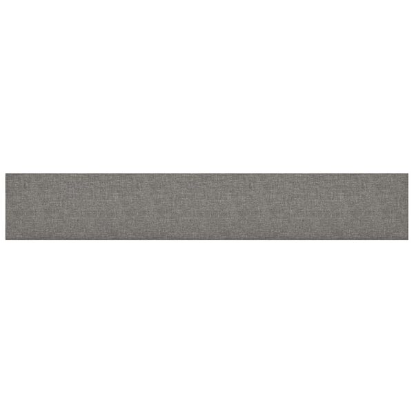 vidaXL T&ecirc;te de lit murale 12 pcs Gris clair 90 x 15 cm tissu