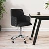 vidaXL Chaise pivotante de bureau Noir Tissu