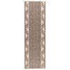vidaXL Tapis Couloir FLORNES Tiss&eacute; Taupe PP 7 mm