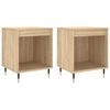 vidaXL Tables de chevet 2 pcs ch&ecirc;ne sonoma 40x35x50 cm bois ing&eacute;nierie