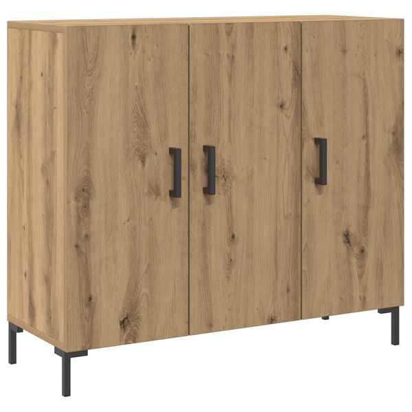 vidaXL Buffet chêne artisanal 90x34x80 cm bois d'ingénierie